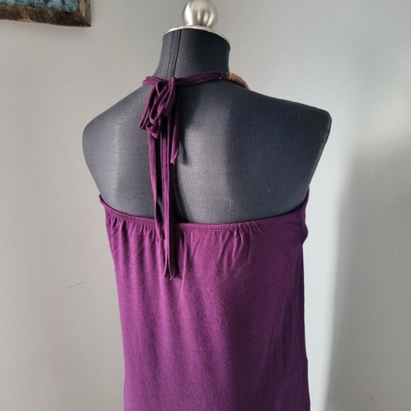 Lotus Halter Mini Summer Dress Sz S/M - Picture 11 of 11